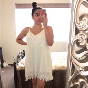 Lace and white dress